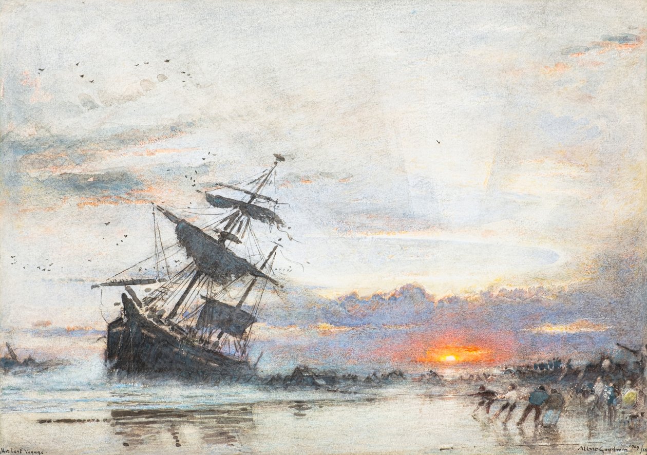 Hennes sista resa av Albert Goodwin