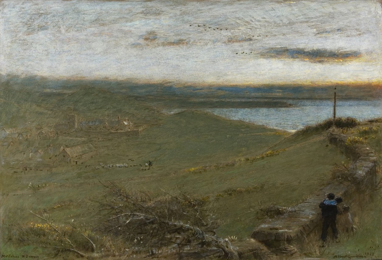 Mortehoe, North Devon av Albert Goodwin