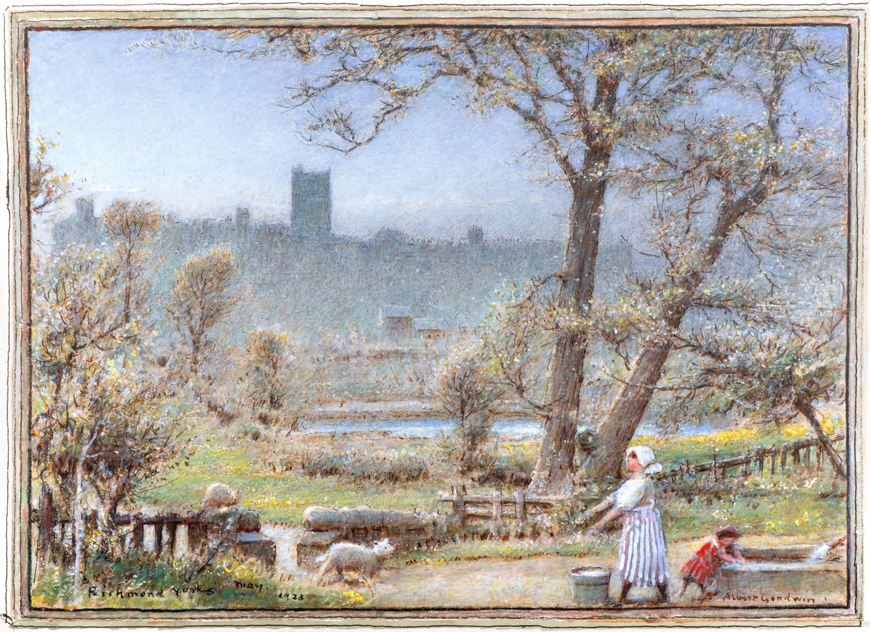 Richmond, Yorkshire av Albert Goodwin