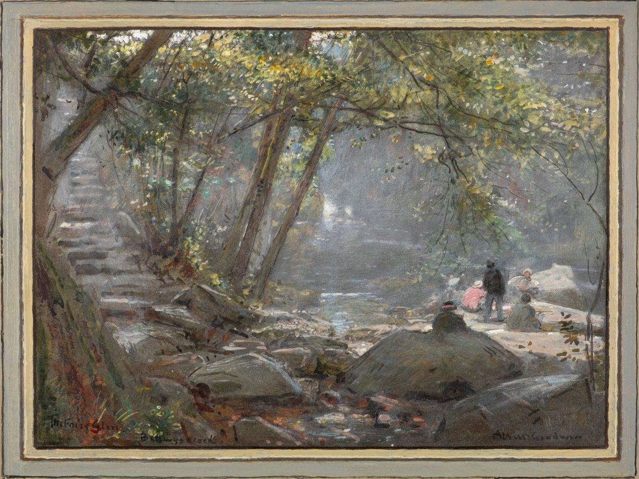 The Fairy Glen. Betwys-Y-Coed (akvarell) av Albert Goodwin