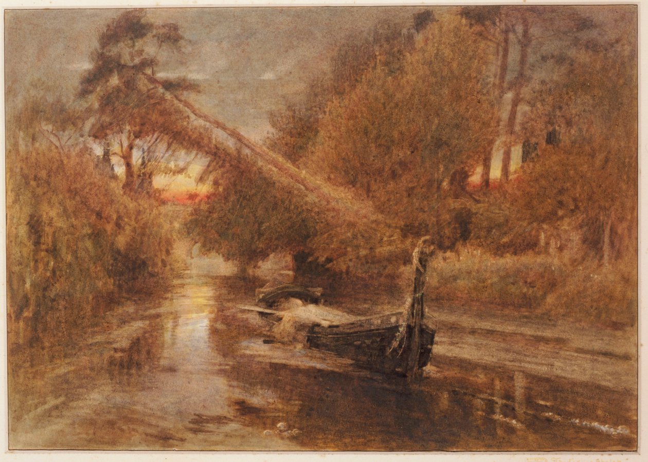 The Lady of Shalott av Albert Goodwin