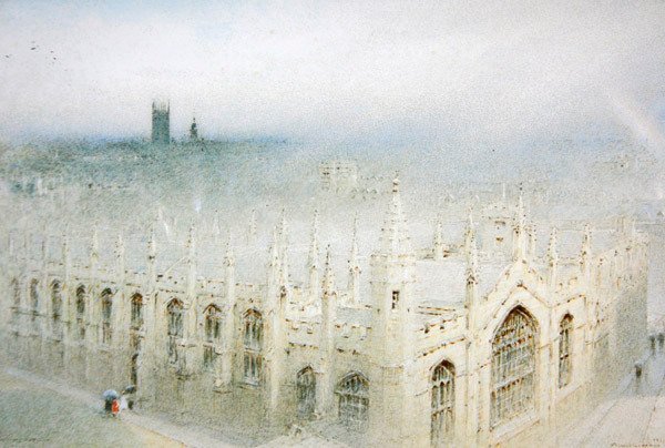 The Rain from Heaven, All Souls, Oxford av Albert Goodwin