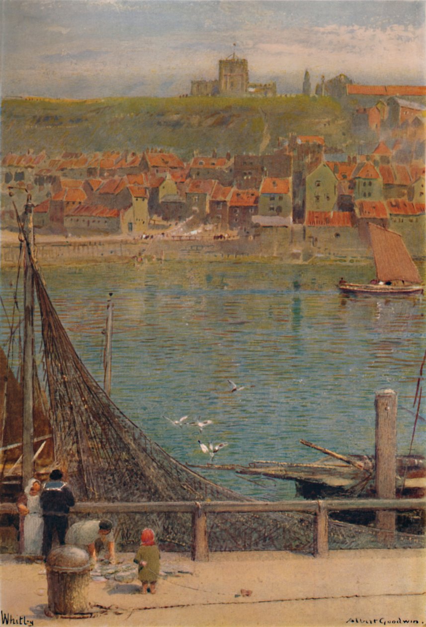 Whitby, 1800-1900-talet, 1935 av Albert Goodwin