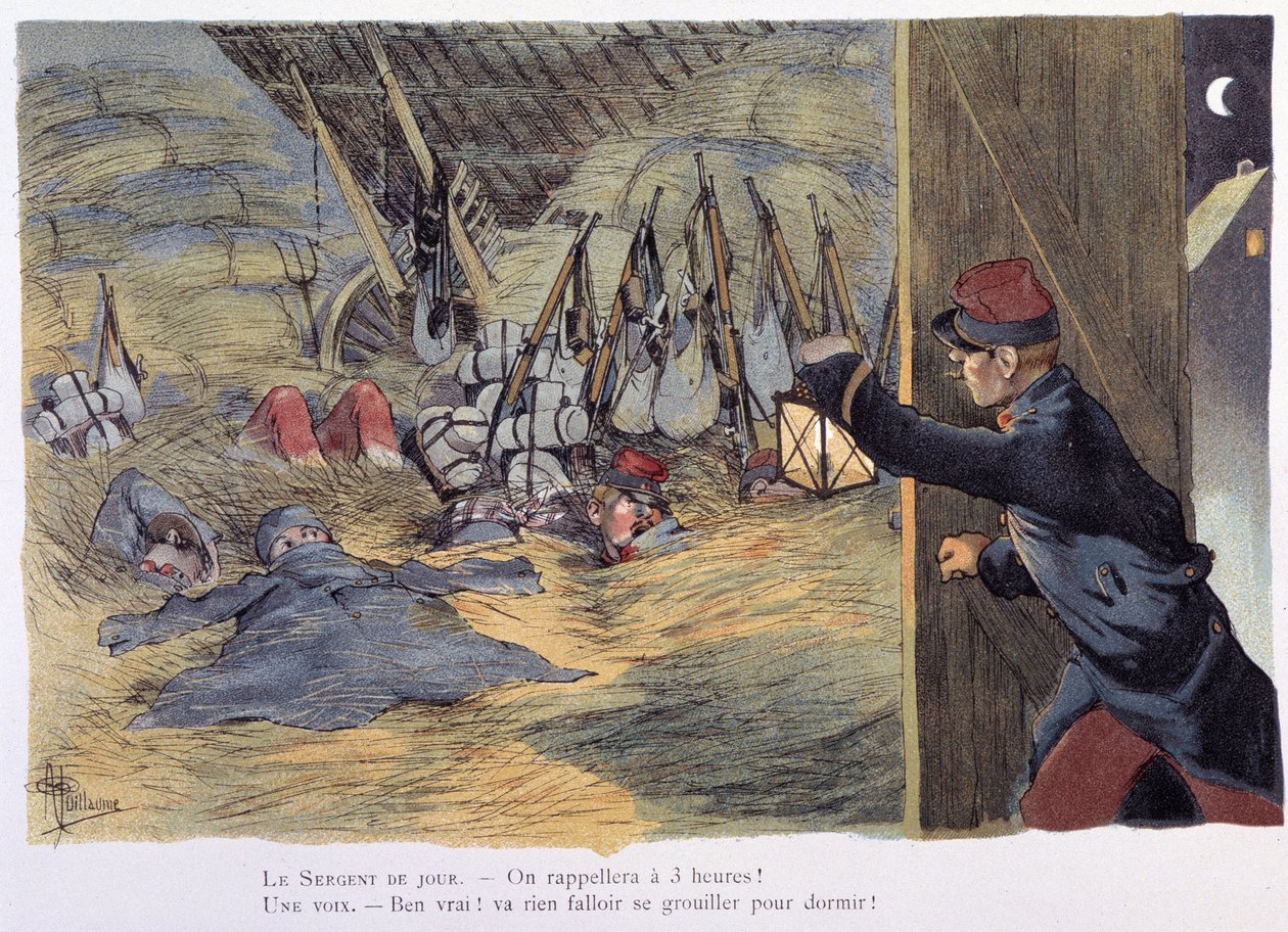 Dan la straille - i "" Military album"" av Albert Guillaume (1873-1942), cirka 1900 av Albert Guillaume