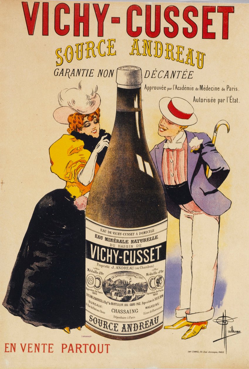 Vichy-Cusset - Källa Andreau , ca. 1895. av Albert Guillaume