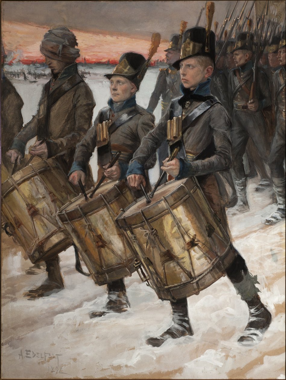 Mars av Björneborgs regemente Mars i Björneborg, 1892 av Albert Gustaf Aristides Edelfelt