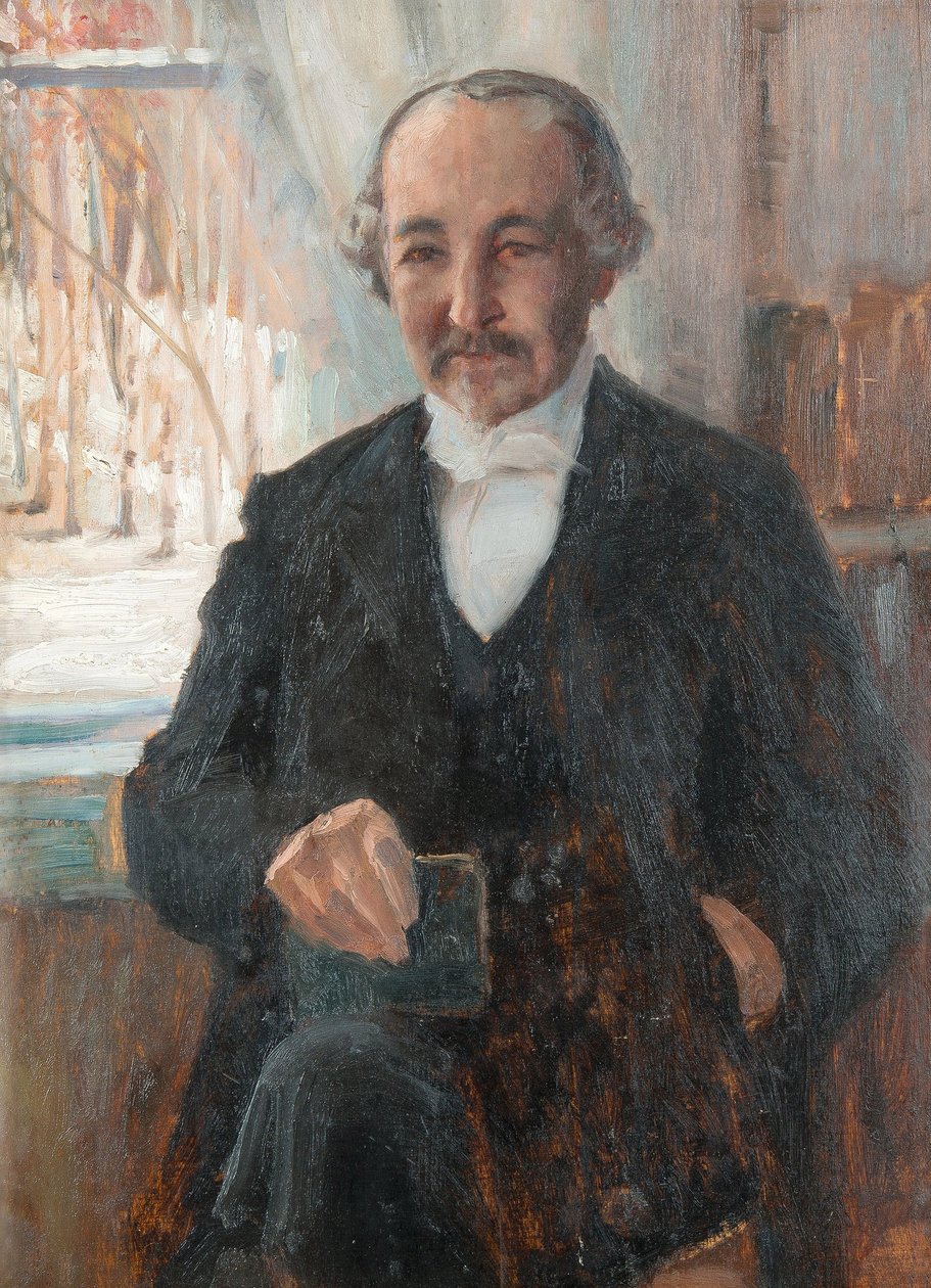 Porträtt av poeten Zacharias Topelius 1818-1898 av Albert Gustaf Aristides Edelfelt