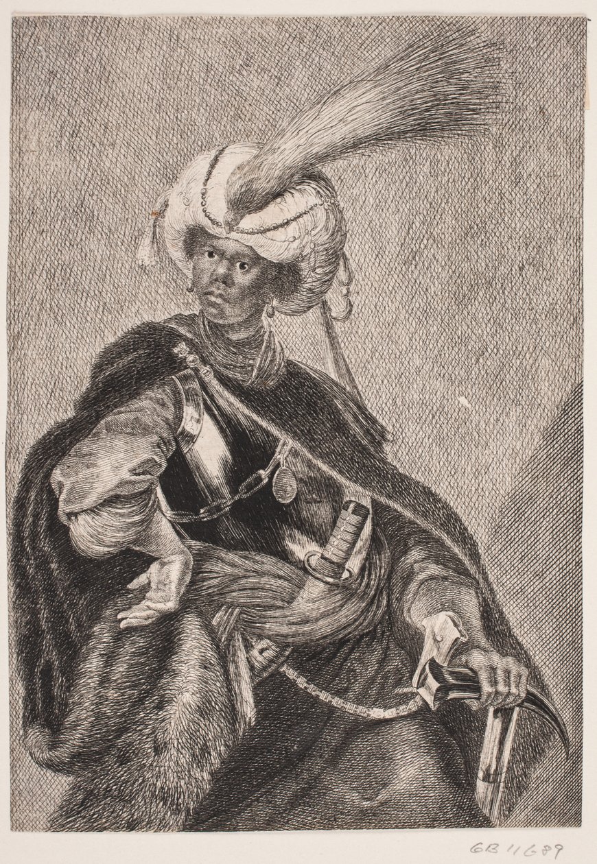 En svart afrikan i rustning av Albert Haelwegh