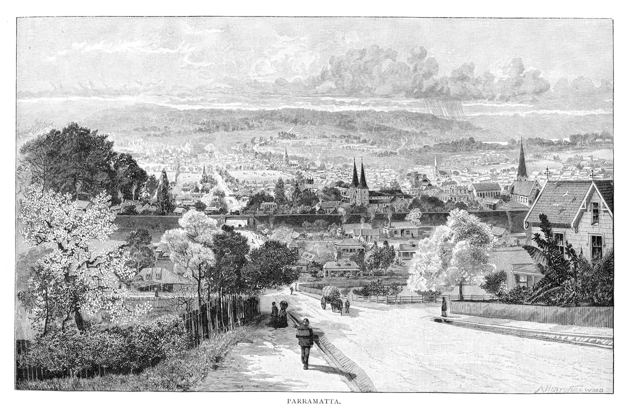 Parramatta, New South Wales, Australien, 1886. av Albert Henry Fullwood