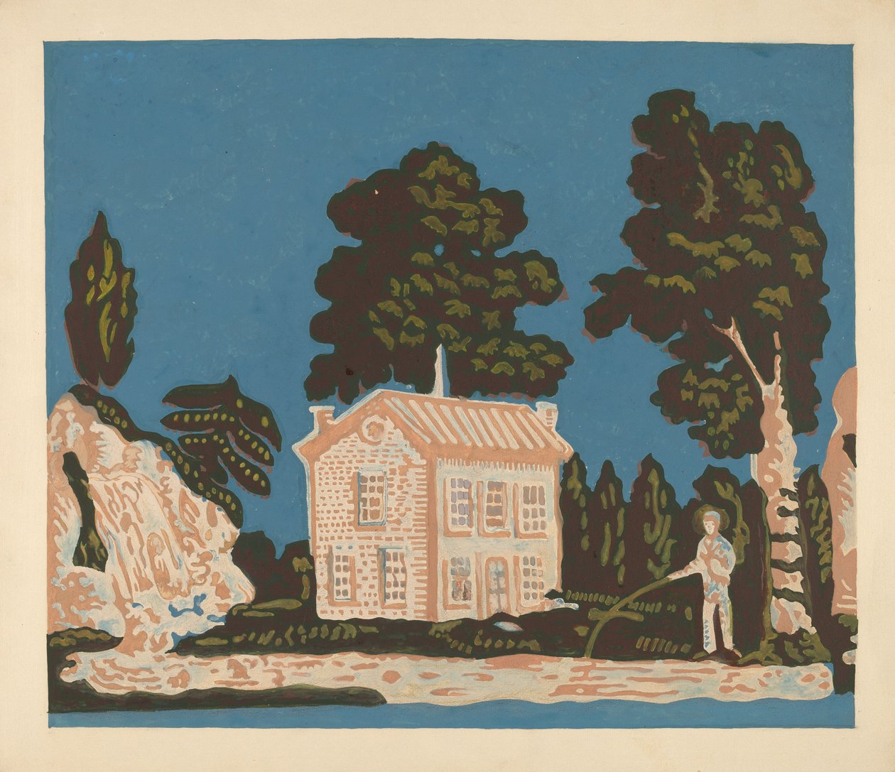 Tapeter för Bandbox Covering, c. 1937. av Albert J. Levone