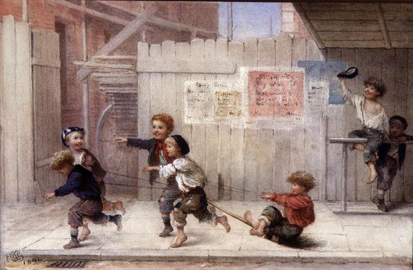 A Four in Hand (akvarell på papper) av Albert Jnr. Ludovici