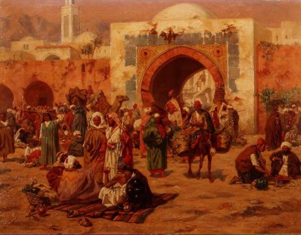 Vid stadsporten av Albert Joseph Franke