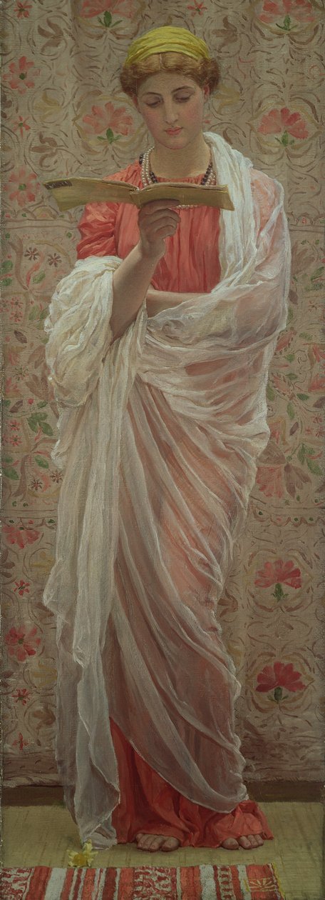 A Reader, ca 1877 (olja på duk) av Albert Joseph Moore