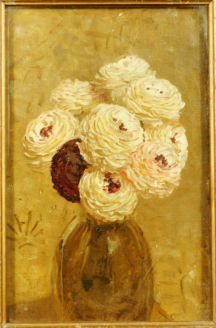 En vas med dahlior av Albert Joseph Moore