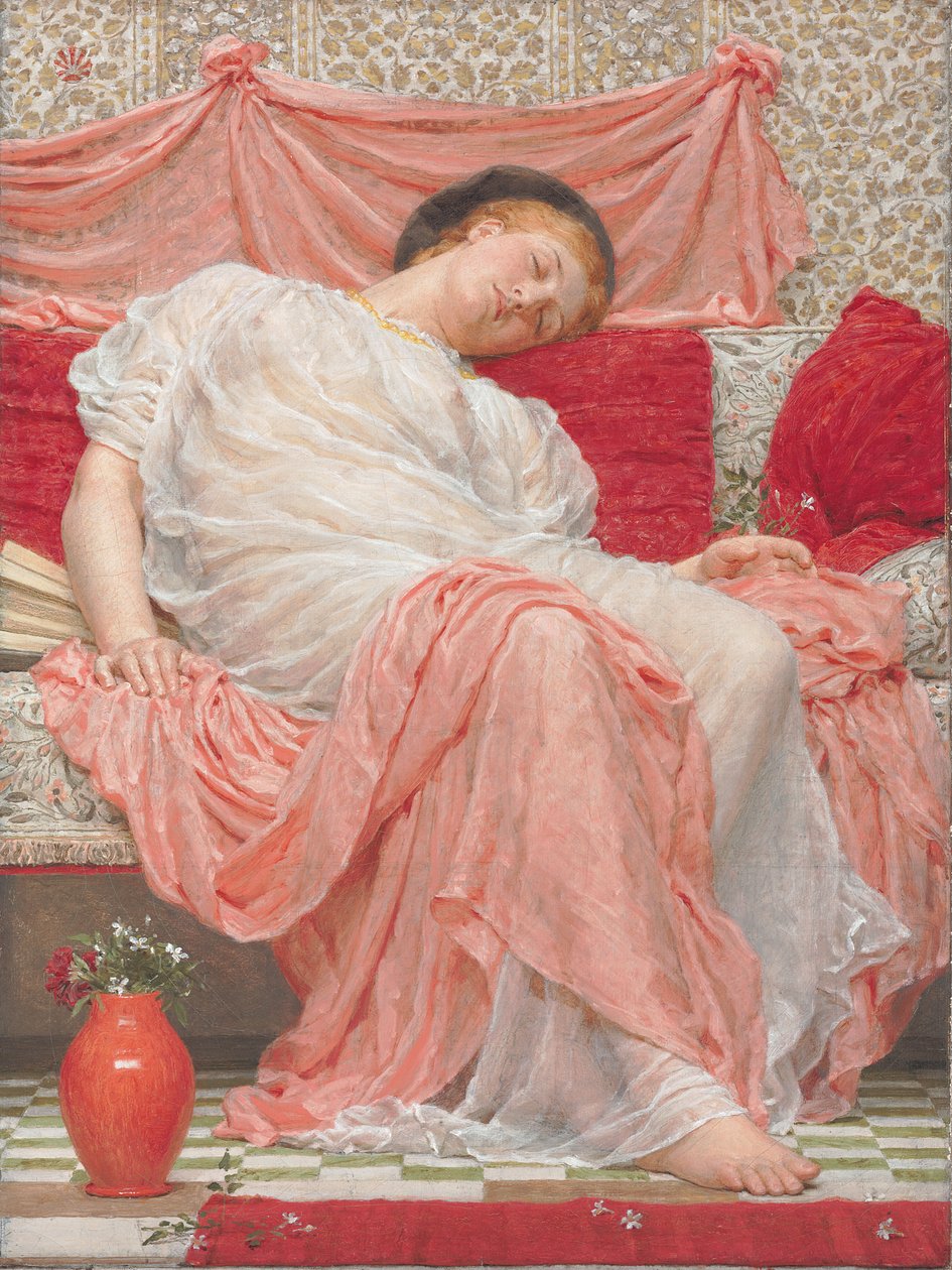 Jasmine (olja på duk) av Albert Joseph Moore