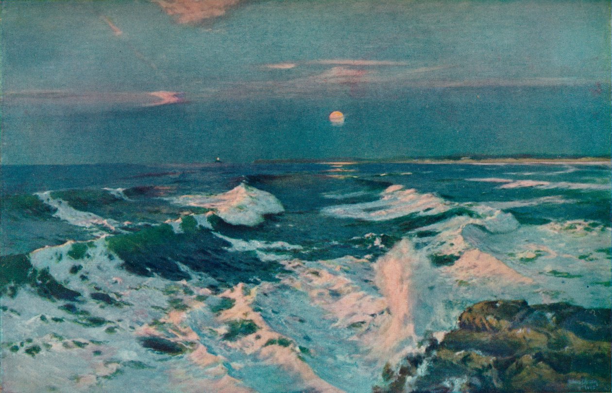 Between The Sunset and the Moon, c1910 av Albert Julius Olsson