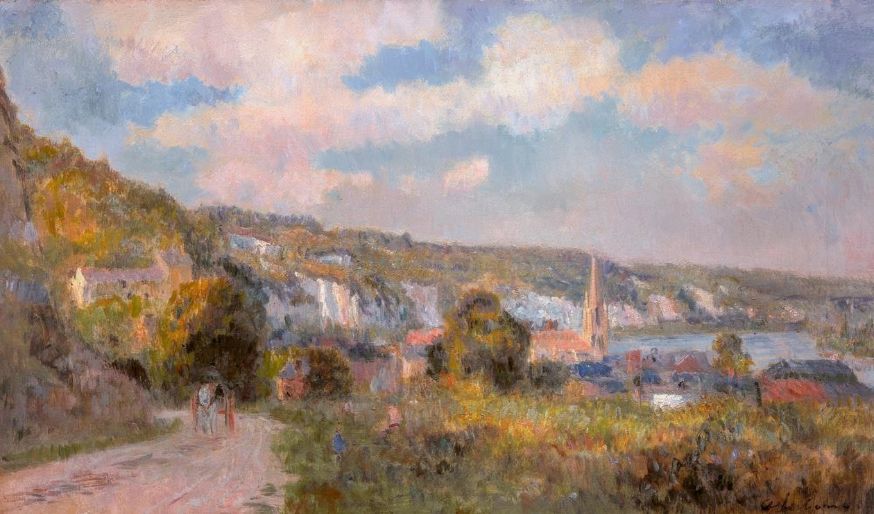 Utsikt över La Bouille, av Albert Lebourg