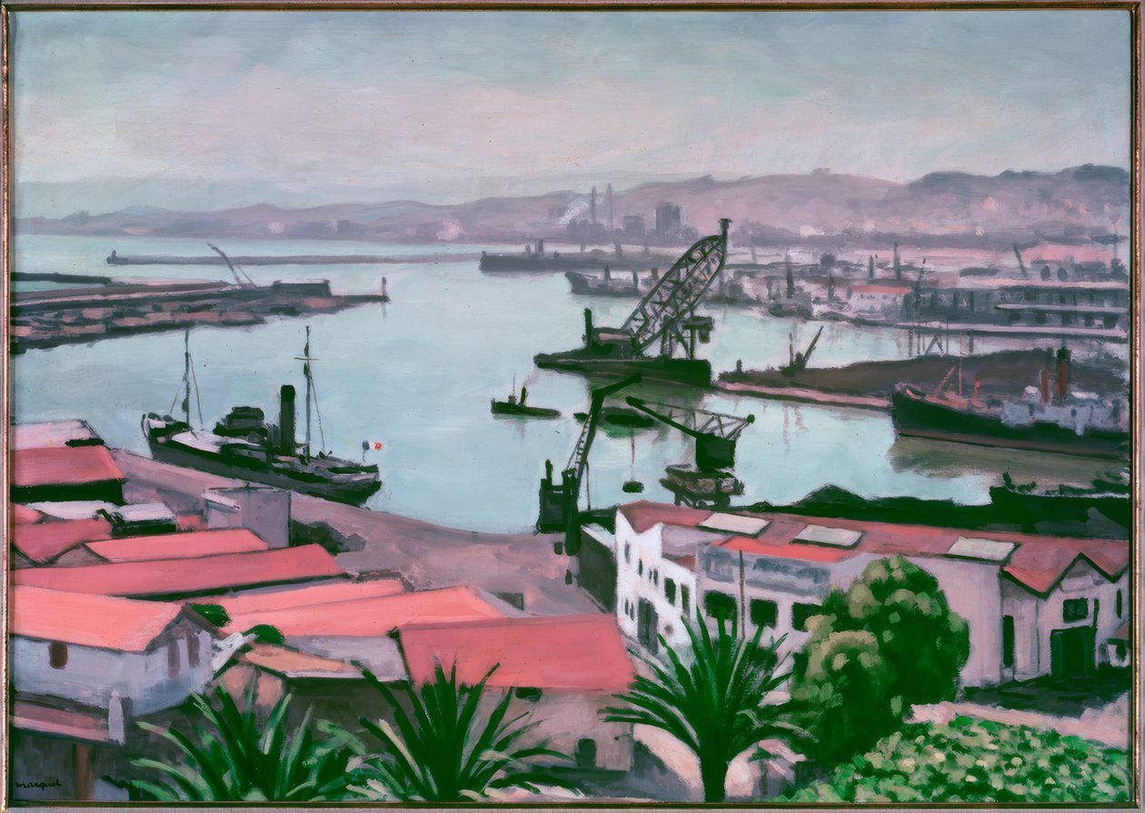 Alger, de röda taken av Albert Marquet