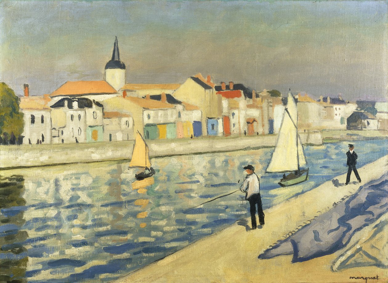Chaumeの釣り人; アングラーズ ア ラ ショーム スウェーデン語 av Albert Marquet