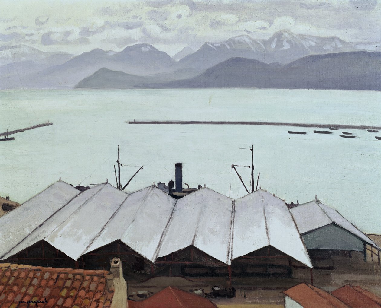 Bougie, Algeriets hamn (olja på duk) av Albert Marquet