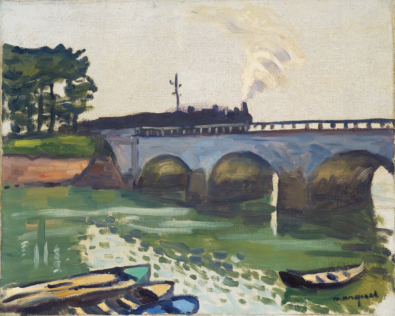 Bron vid Saint-Jean-de-Luz av Albert Marquet