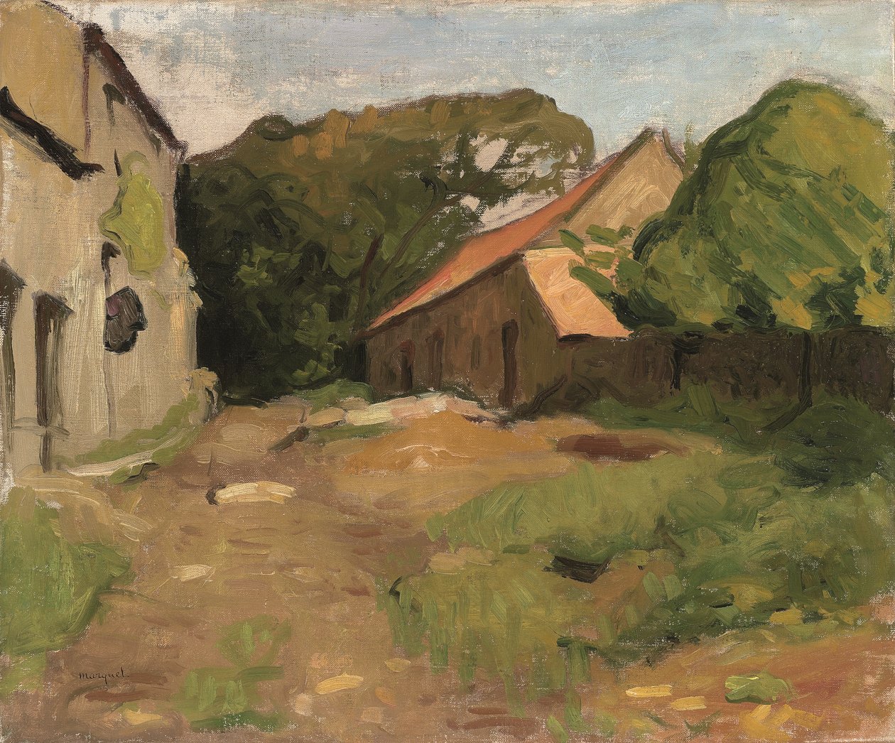 Gård på La Percaillerie (Normandie) av Albert Marquet