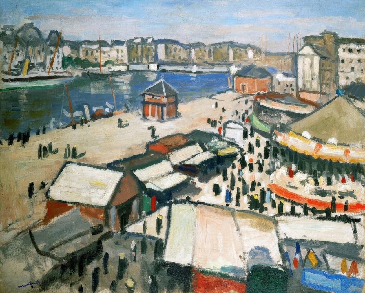 Fete foraine (Kunst). Olja på duk av Albert Marquet