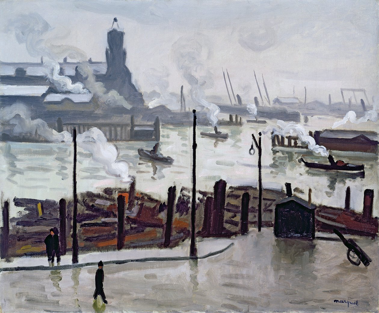 Hamburgs hamn av Albert Marquet