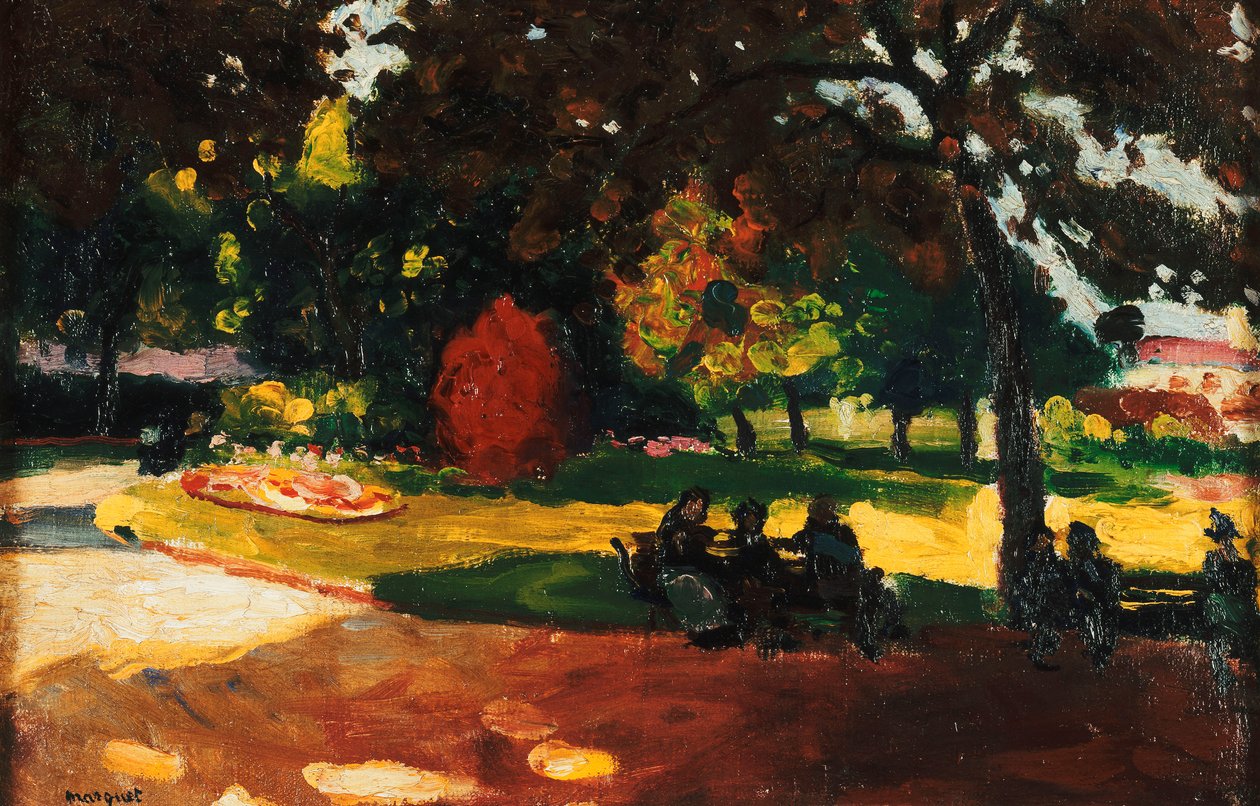 I parken; Au Jardin Public, ca 1904 (olja på duk) av Albert Marquet