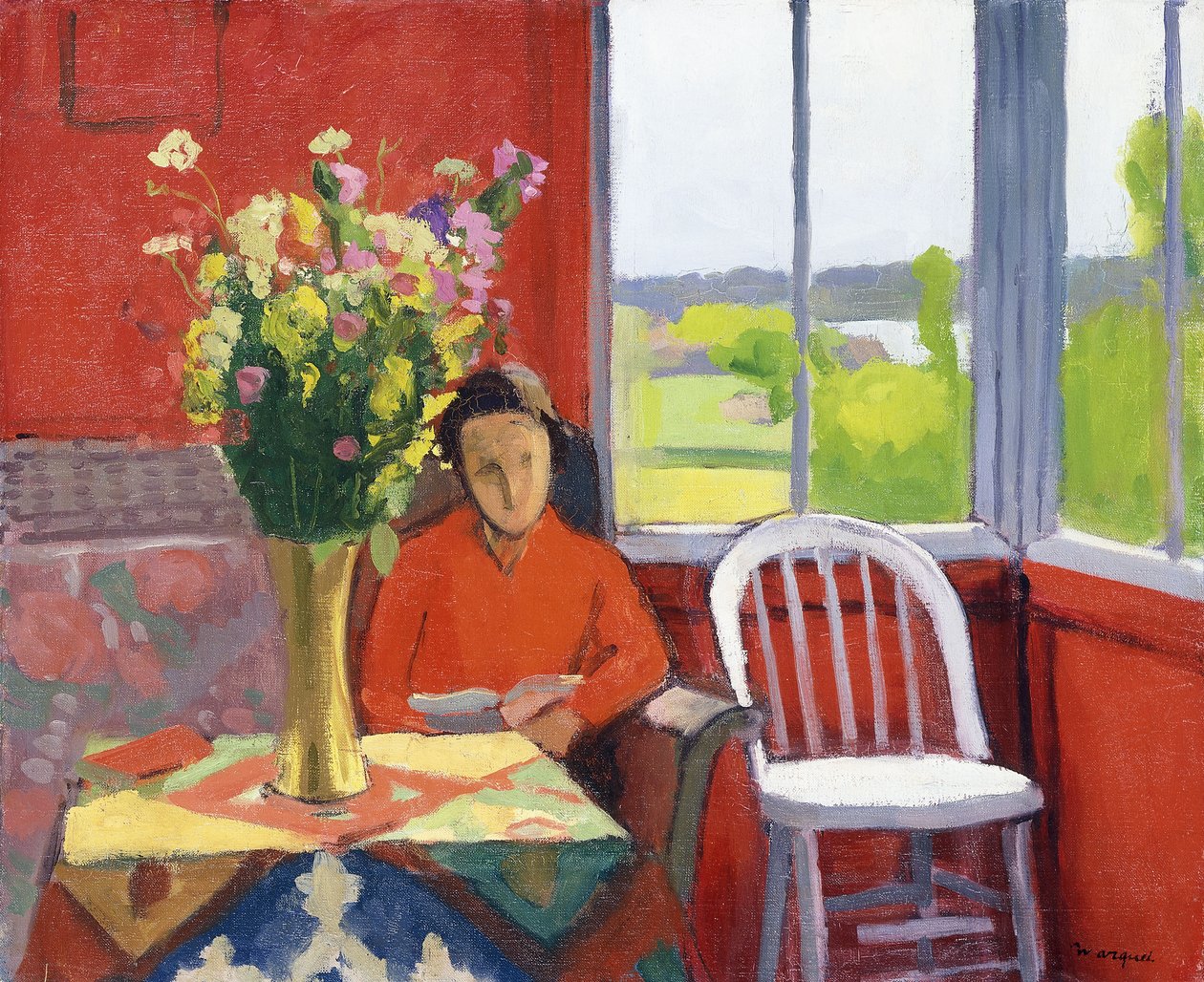 Interiör i Hesnes, Norge av Albert Marquet