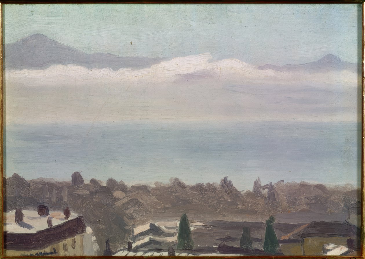 Lausanne och sjön av Albert Marquet