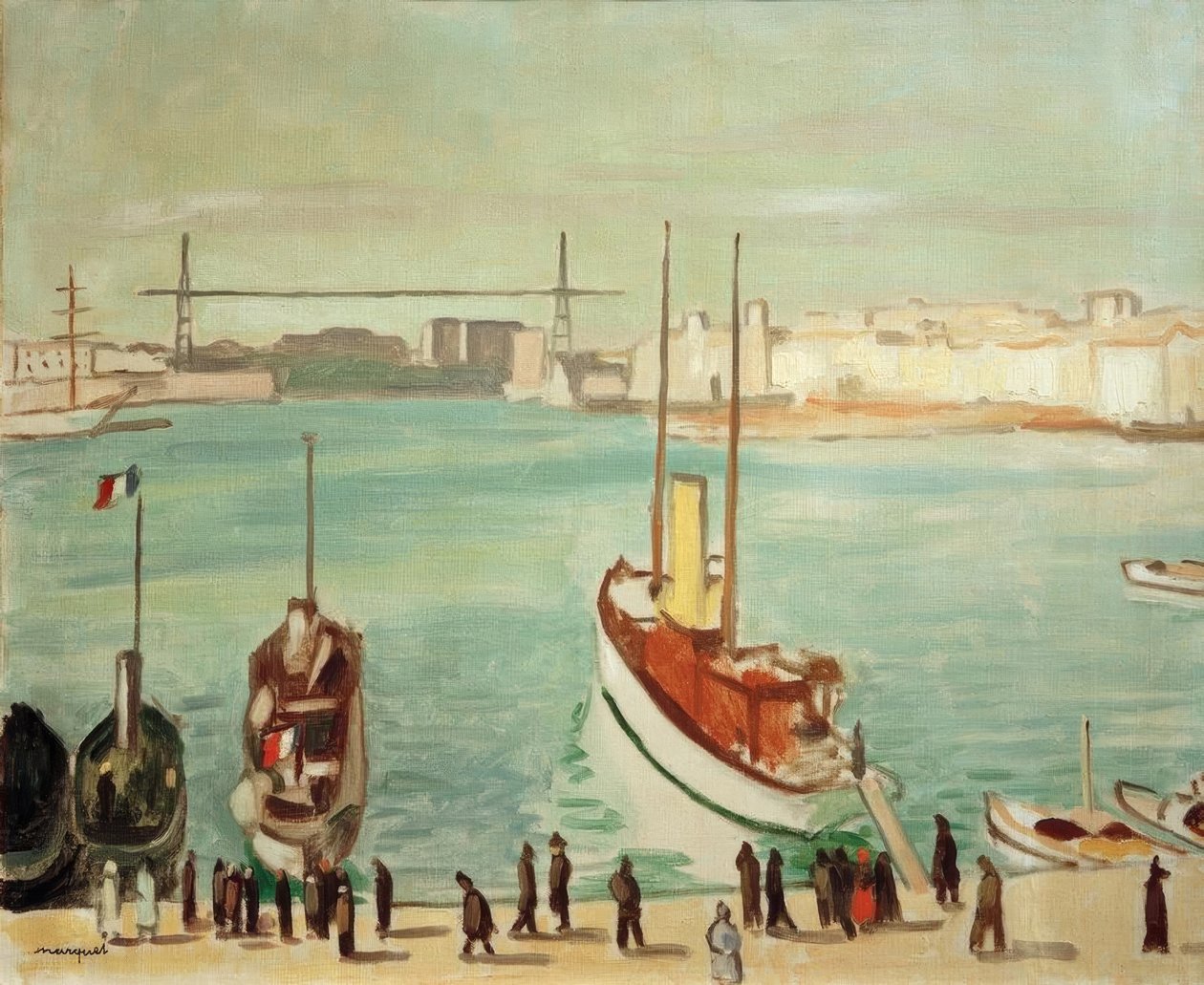 Marseilles hamn av Albert Marquet