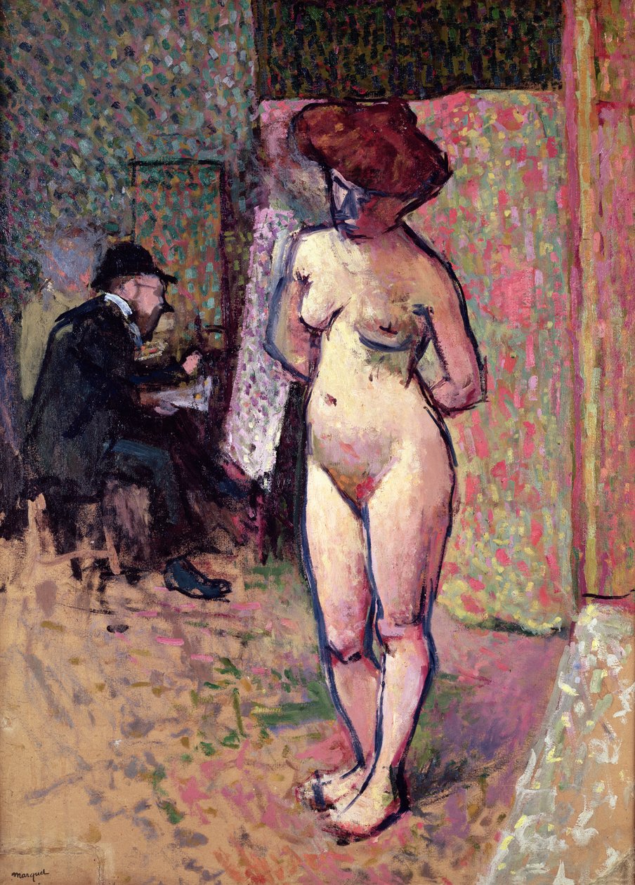 Matisse -målning i studion Manguin av Albert Marquet