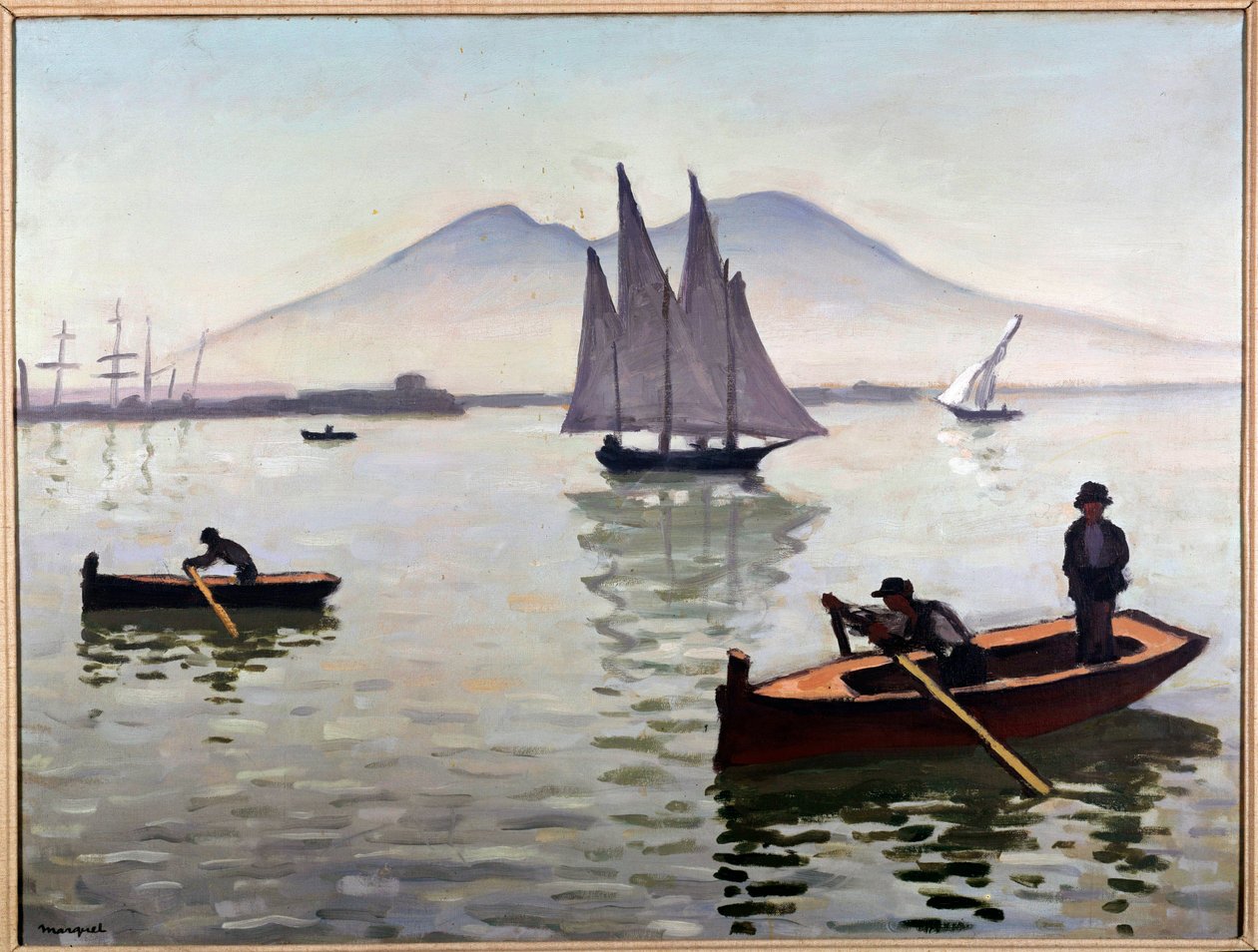 Neapel, segelbåten av Albert Marquet