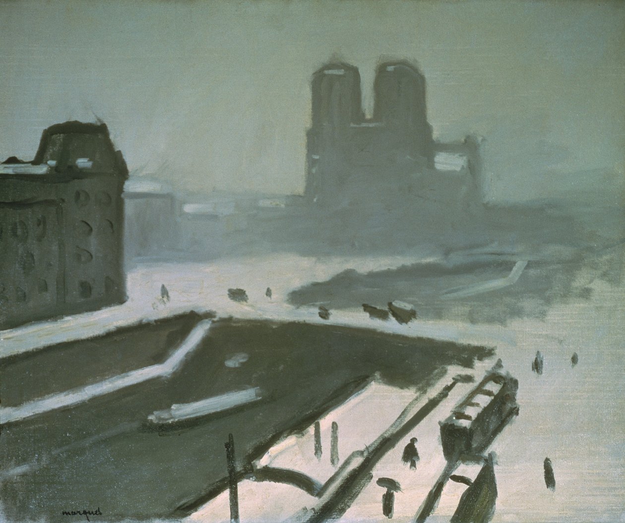 Notre Dame på vintern av Albert Marquet