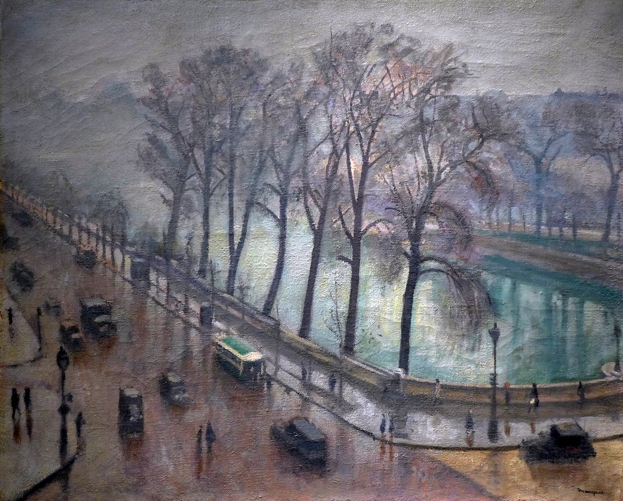 Paris, Quai Conti på hösten, 1900-talet (olja på duk) av Albert Marquet