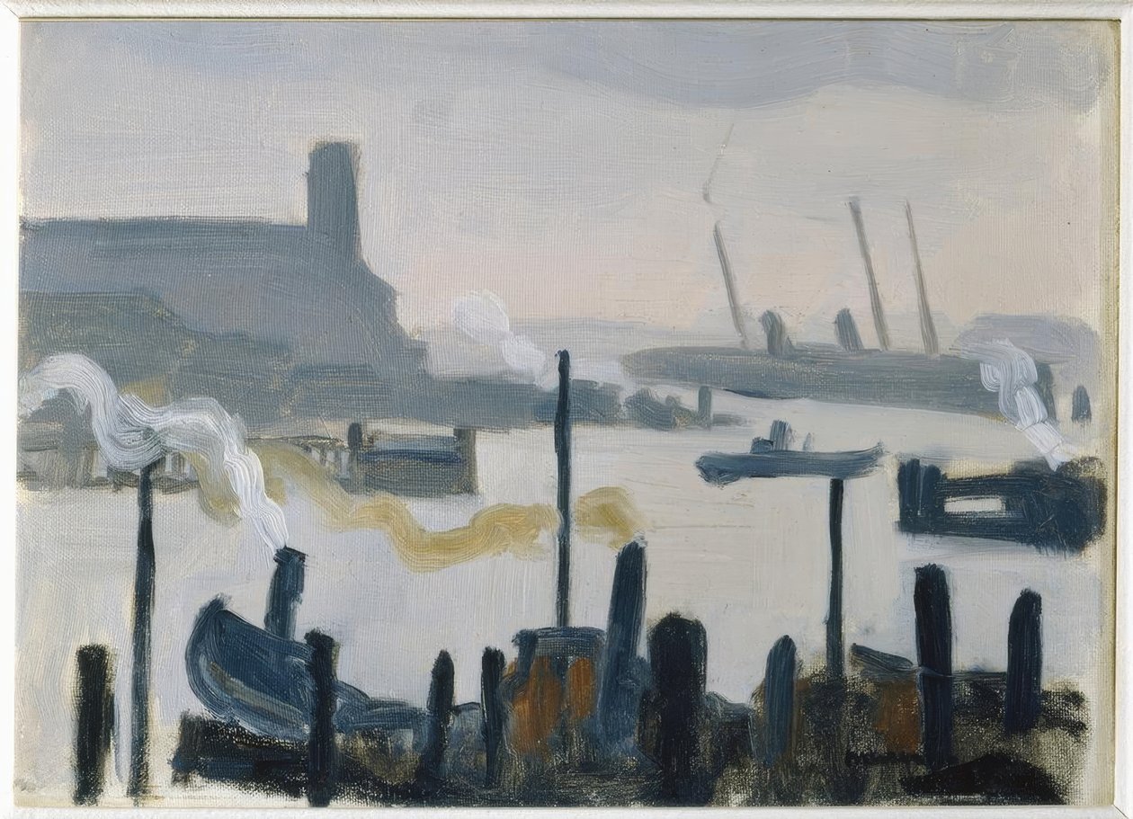 Hamburgs hamn av Albert Marquet