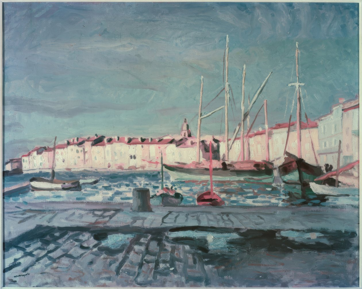 Hamnen i St-Tropez av Albert Marquet