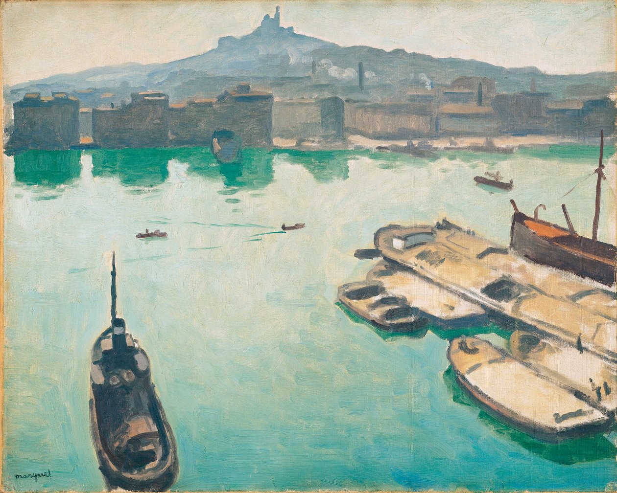 Marseilles hamn av Albert Marquet