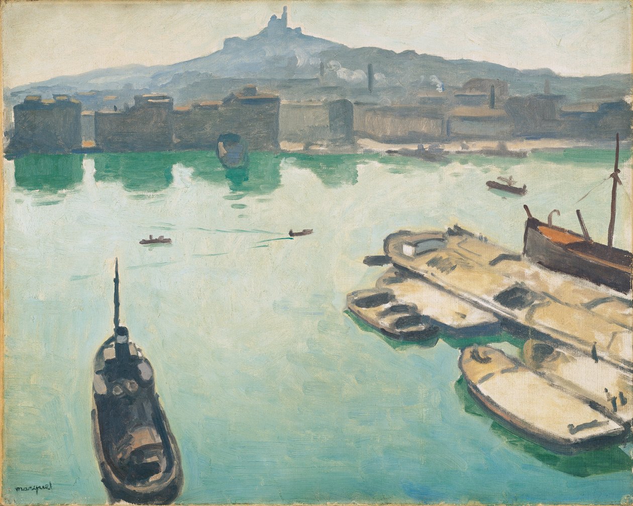 Marseilles hamn av Albert Marquet