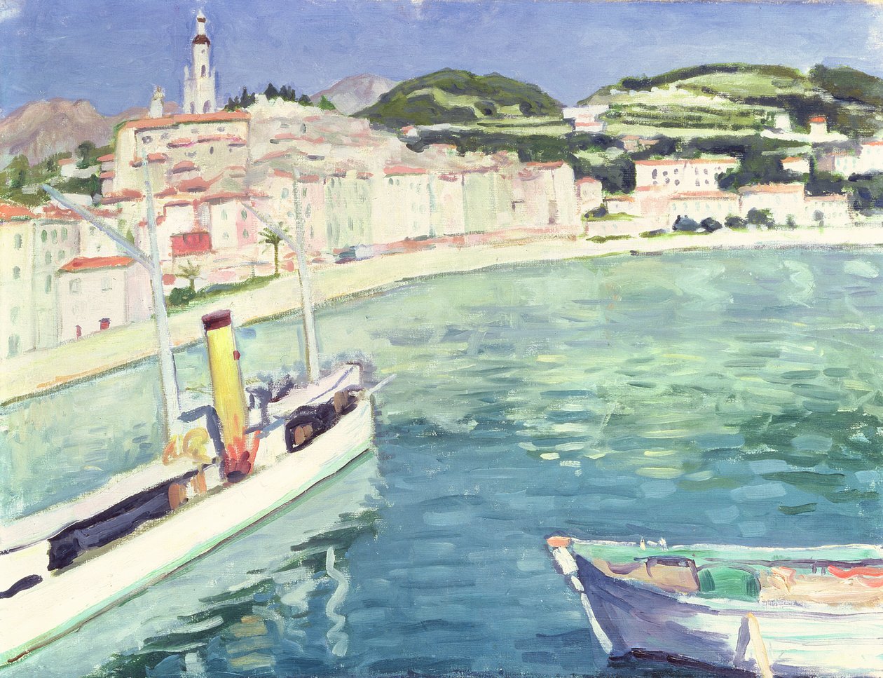 Hamnen i Menton av Albert Marquet