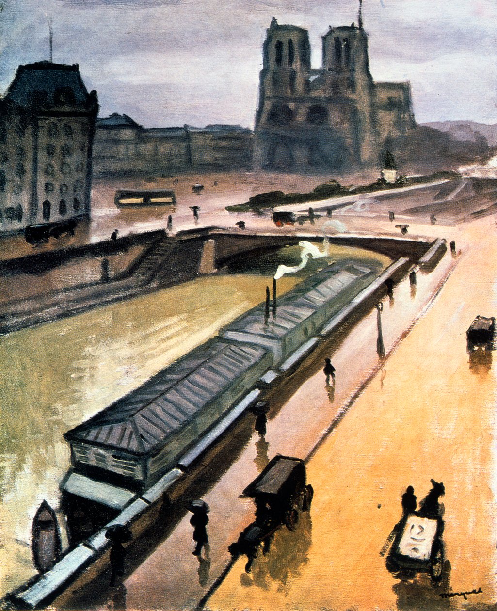 Regnig dag. Vår Fru av Paris, 1910 av Albert Marquet