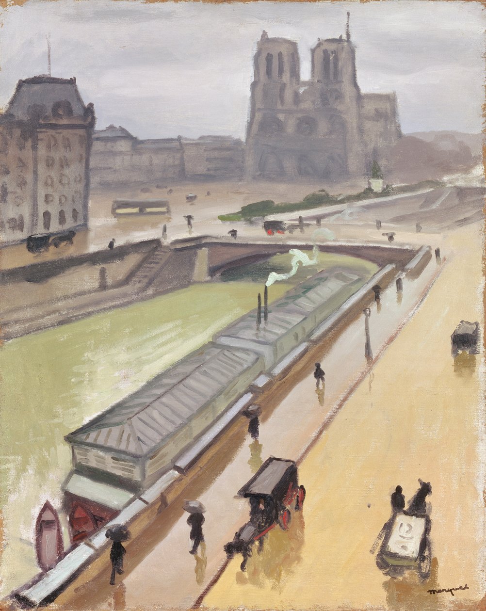 Regnig dag i Paris av Albert Marquet