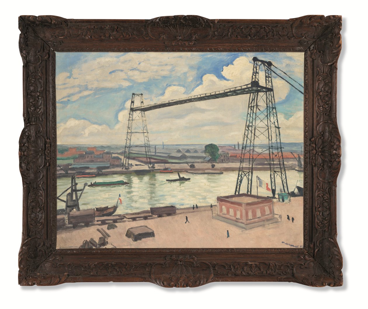 Rouen, transportbron av Albert Marquet
