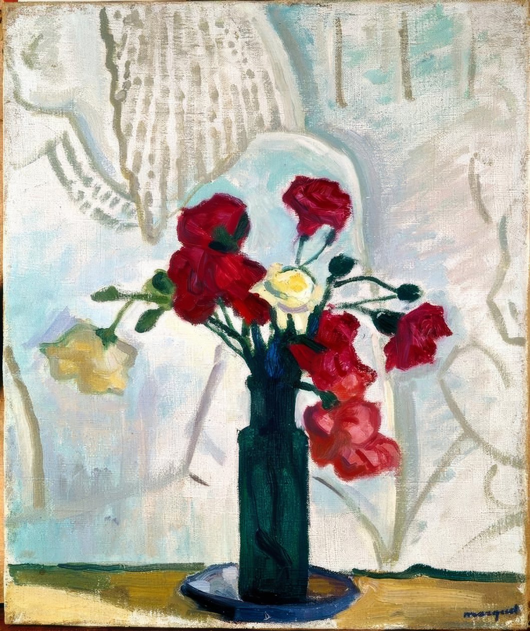 Stilleben med nejlikor av Albert Marquet