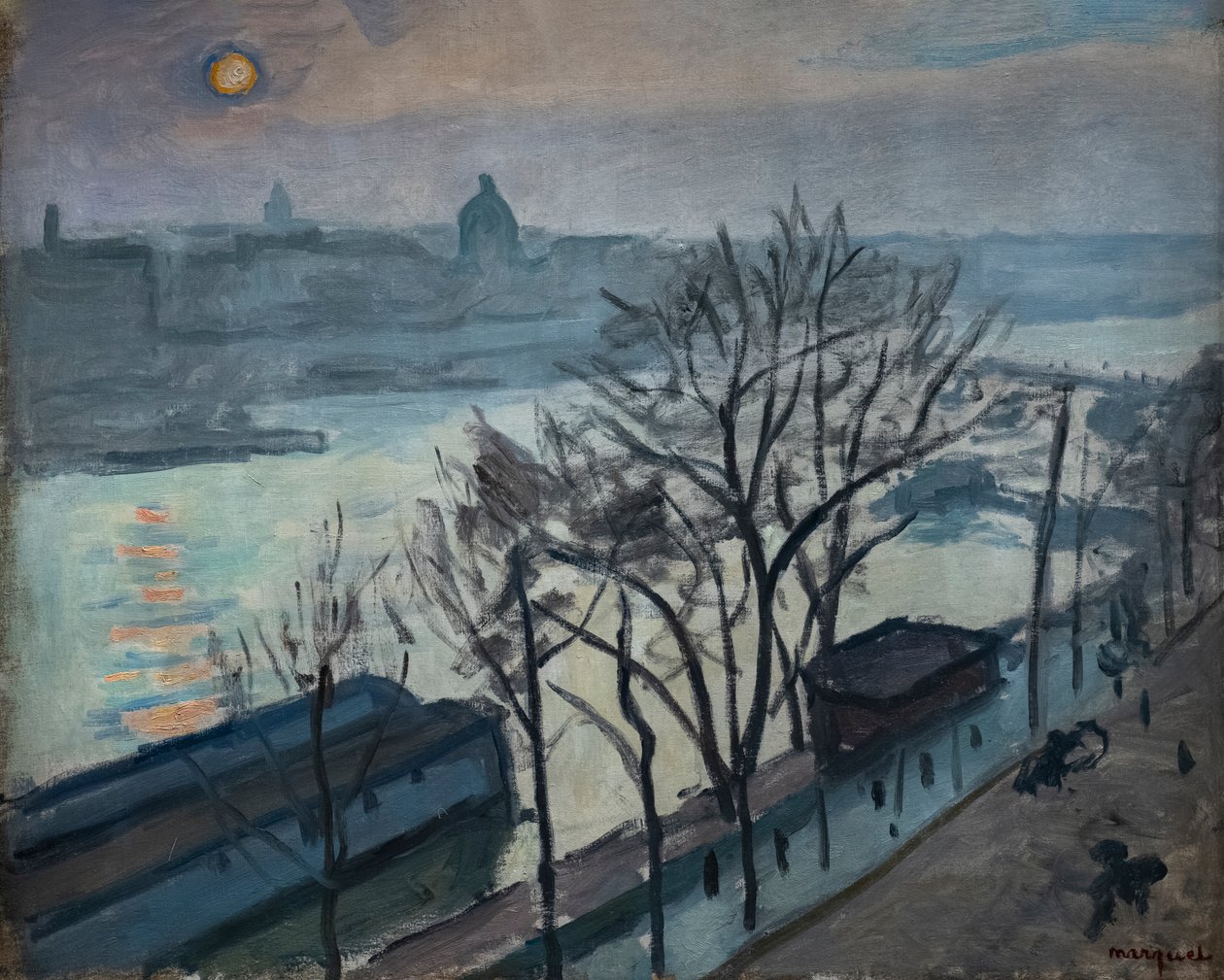 Solen sedd genom träden av Albert Marquet