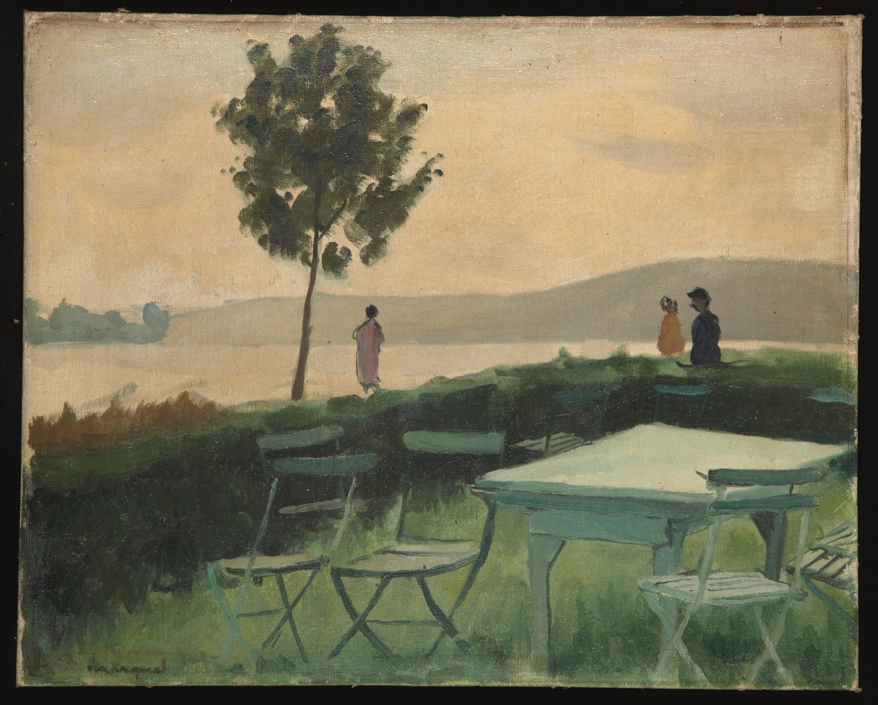 Terrass i gamla hamnen av Albert Marquet