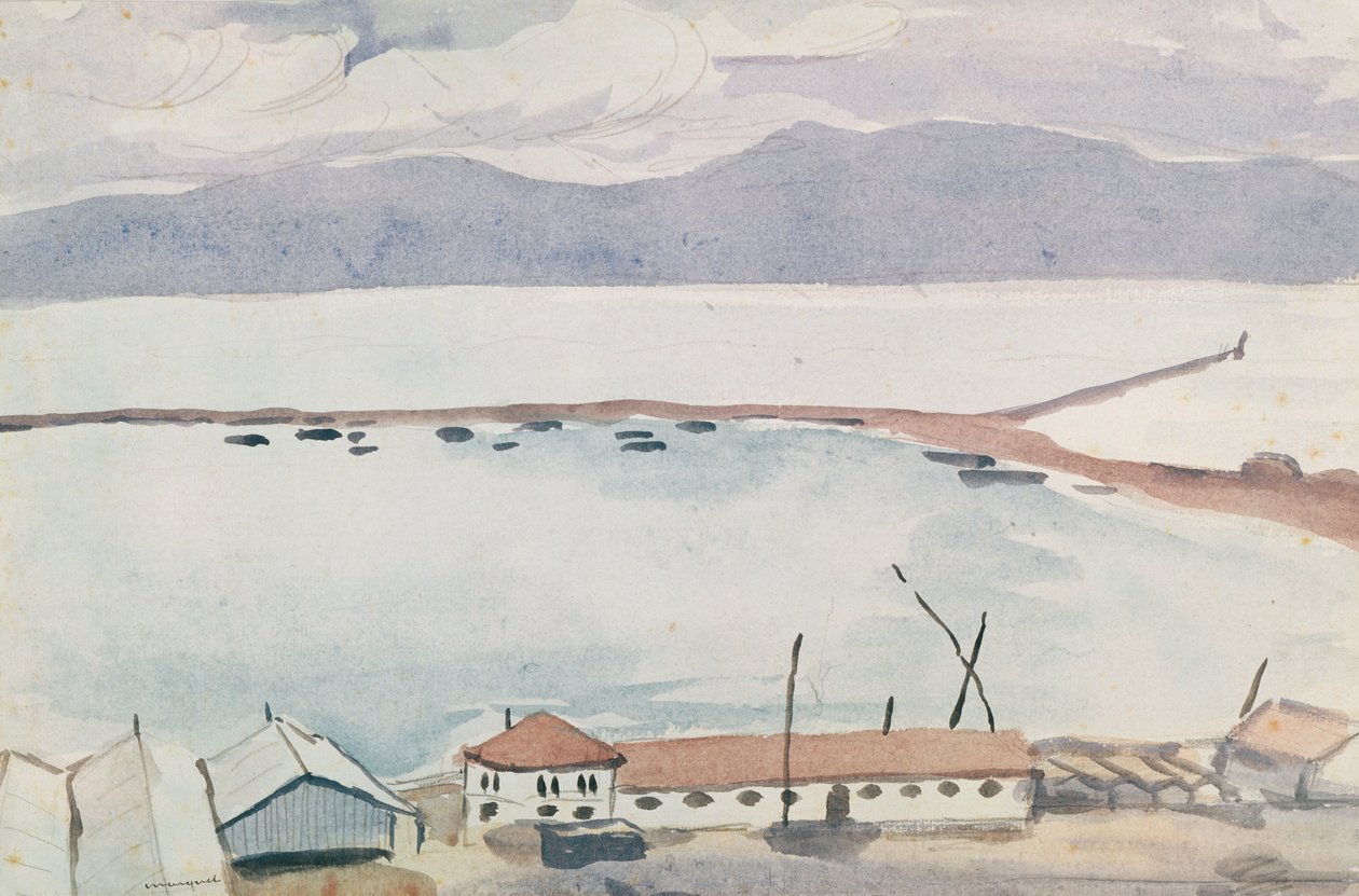 Hamnen i Bougie, Algeriet av Albert Marquet