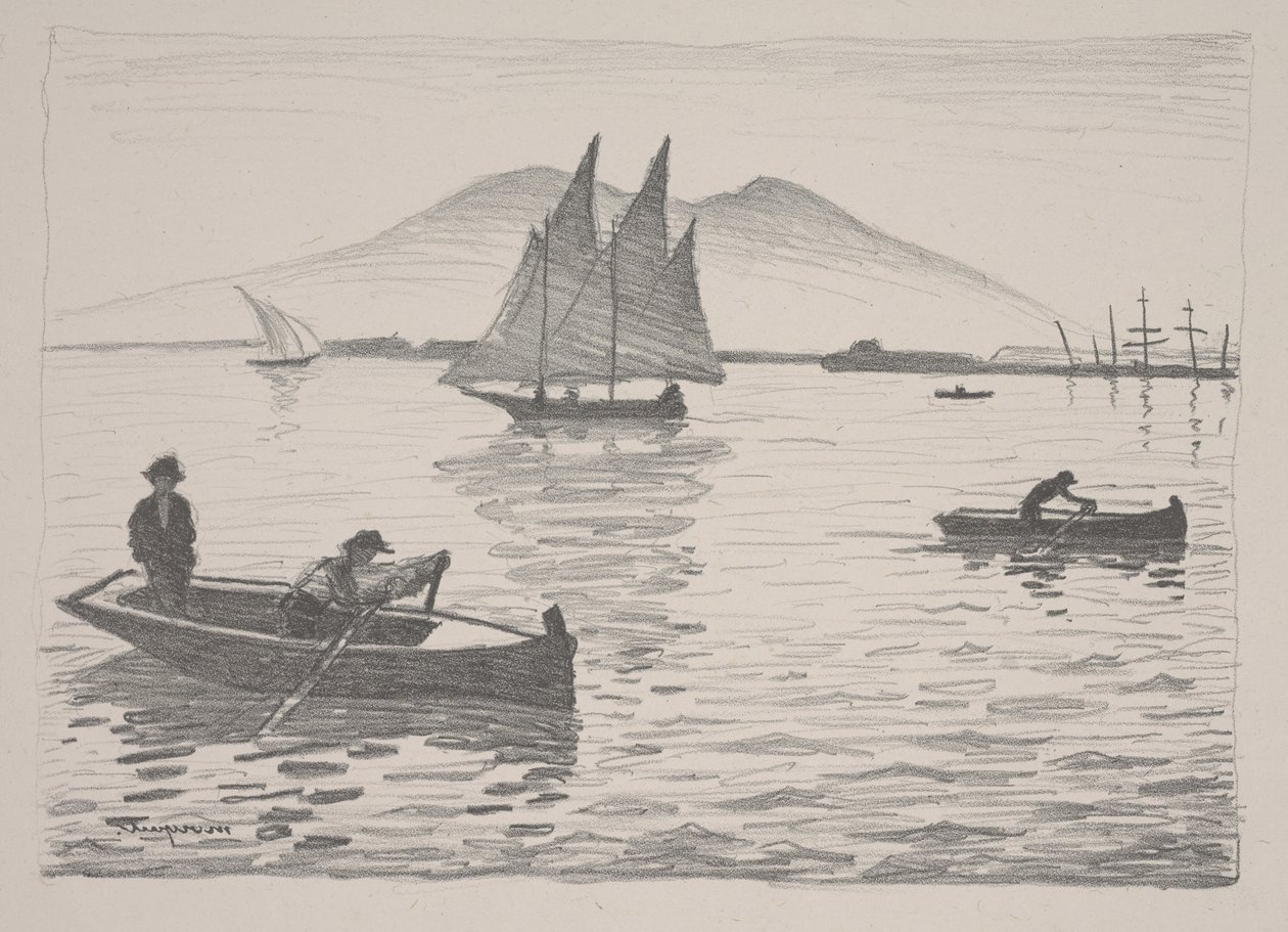 Hamnen i Neapel av Albert Marquet