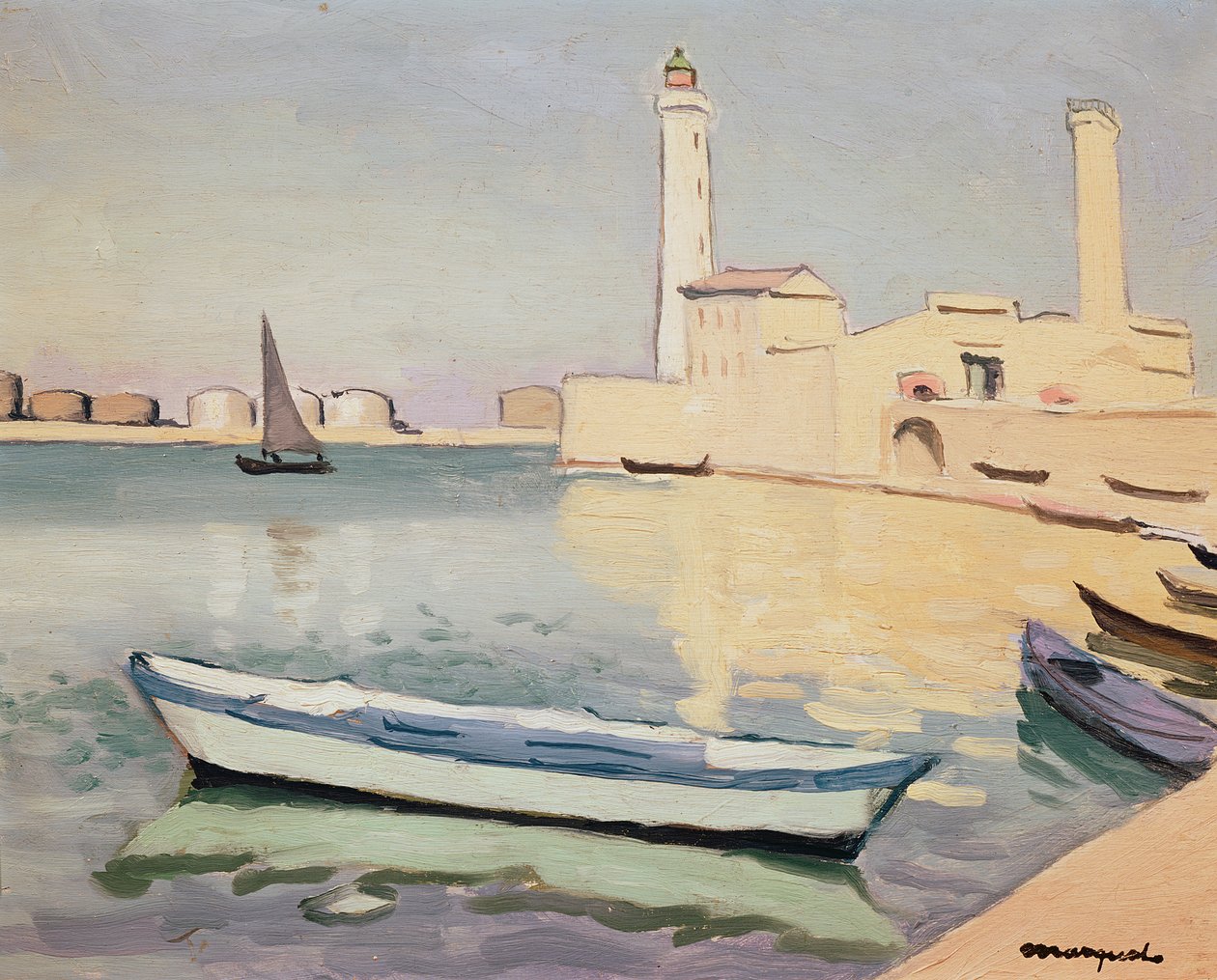 The Port of Sete (olja på duk) av Albert Marquet